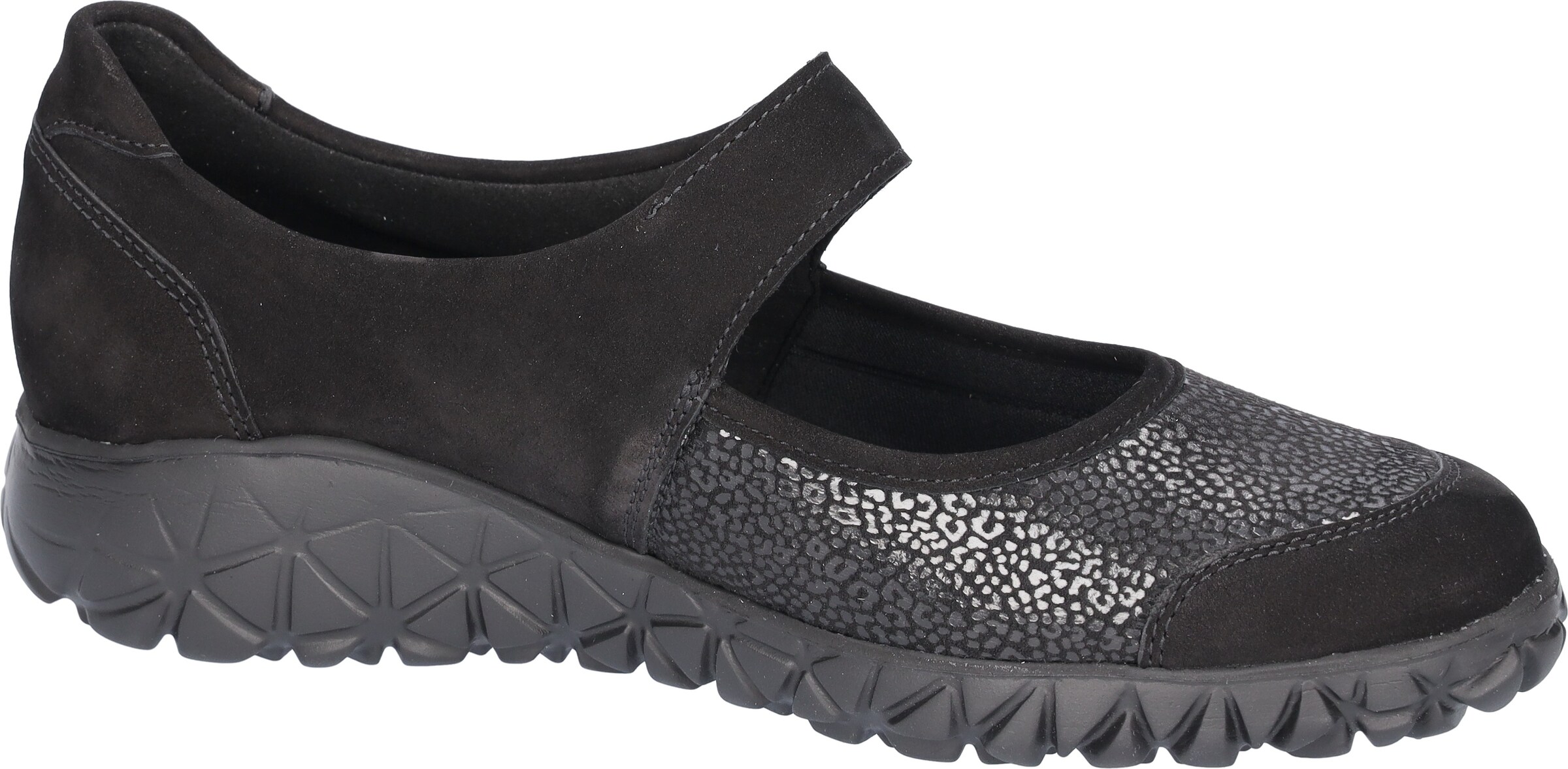 WALDLÄUFER Ballet Flats with Strap in Black