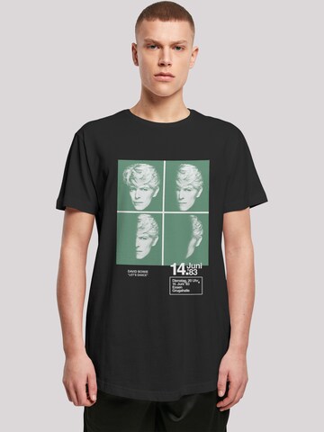 T-Shirt 'David Bowie' F4NT4STIC en noir : devant