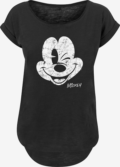 F4NT4STIC T-Shirt 'Micky Maus' in schwarz / weiß, Produktansicht