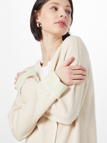 TAIFUN Knit Cardigan in Beige