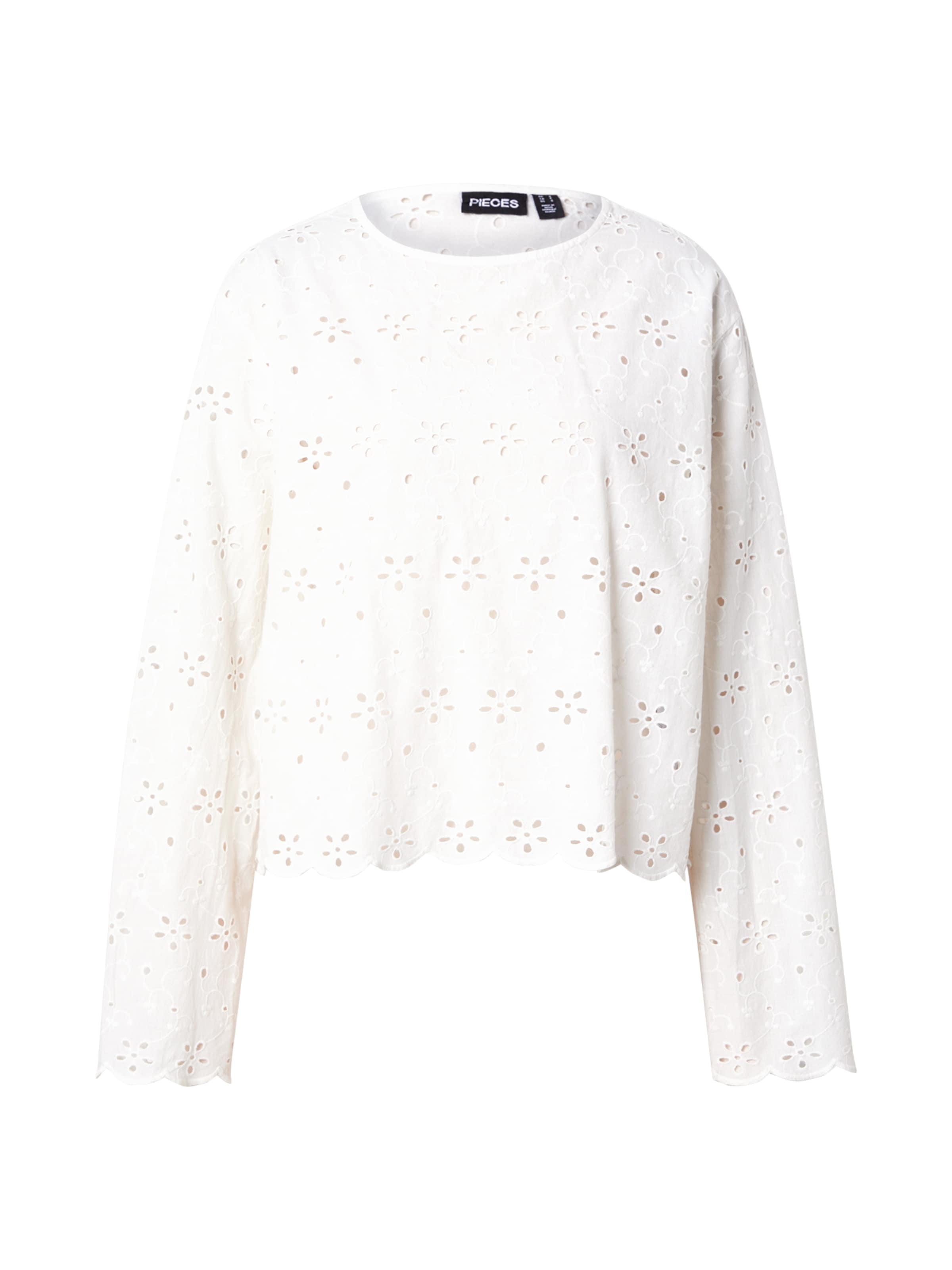 PIECES - Blusa 'PCTARMORINE' em branco: frente