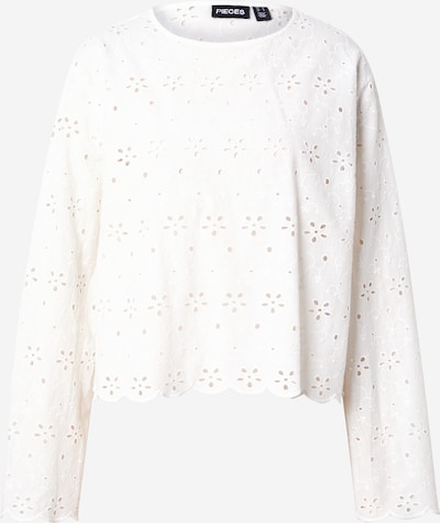 PIECES Pusero 'PCTARMORINE' värissä valkoinen, Tuotenäkymä