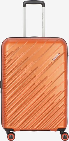 Trolley di American Tourister in arancione: frontale