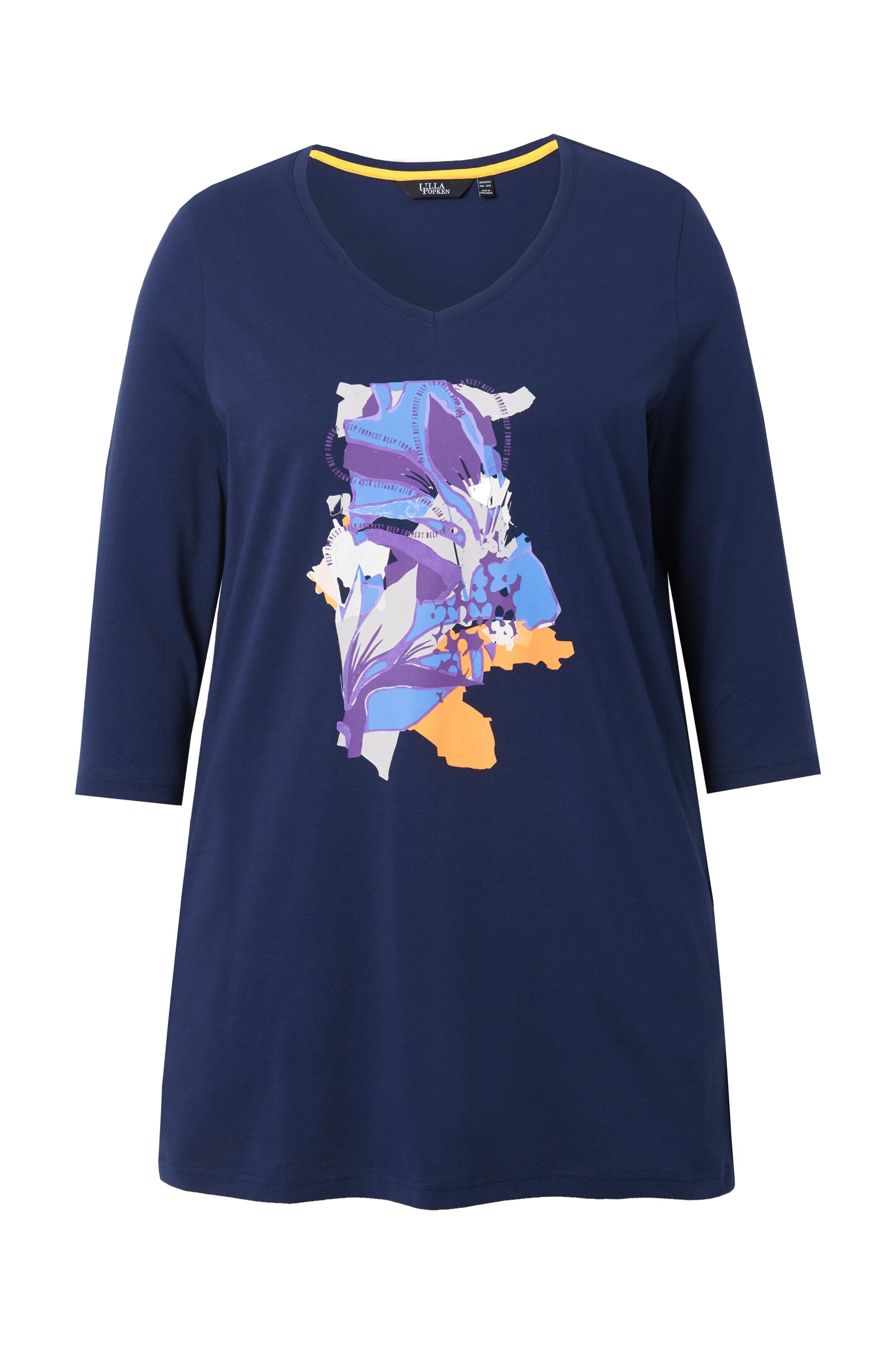 Ulla Popken Shirt in Blauw: voorkant