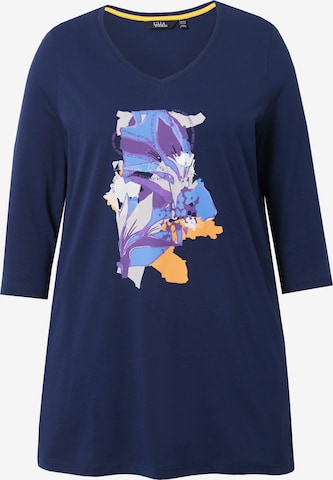 Ulla Popken Shirt in Blauw: voorkant