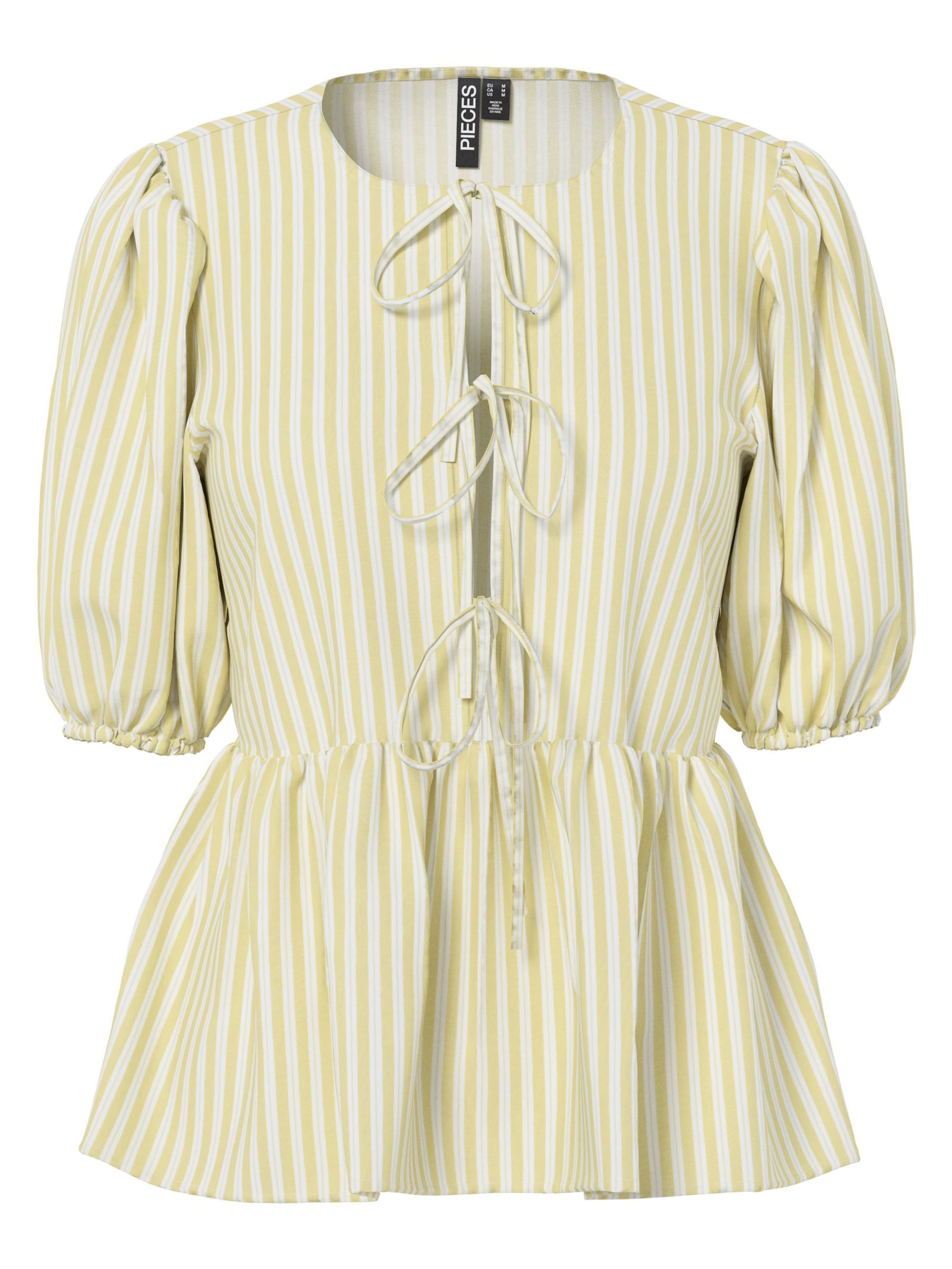 PIECES Bluse 'PCJolly' i gul: forside