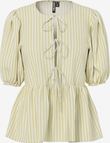 PIECES Bluse 'PCJolly' i gul: forside