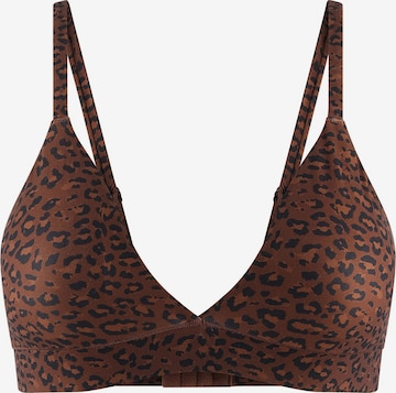 ETAM Triangel BH 'Pure Soft' in Braun: Vorderseite