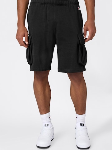 Champion Authentic Athletic Apparel Обычный Брюки-карго в Черный: спереди