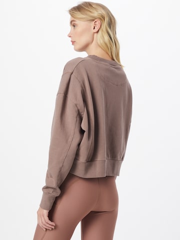 Superdry Athletic Sweatshirt 'FLEX BATWING CREW' in Beige