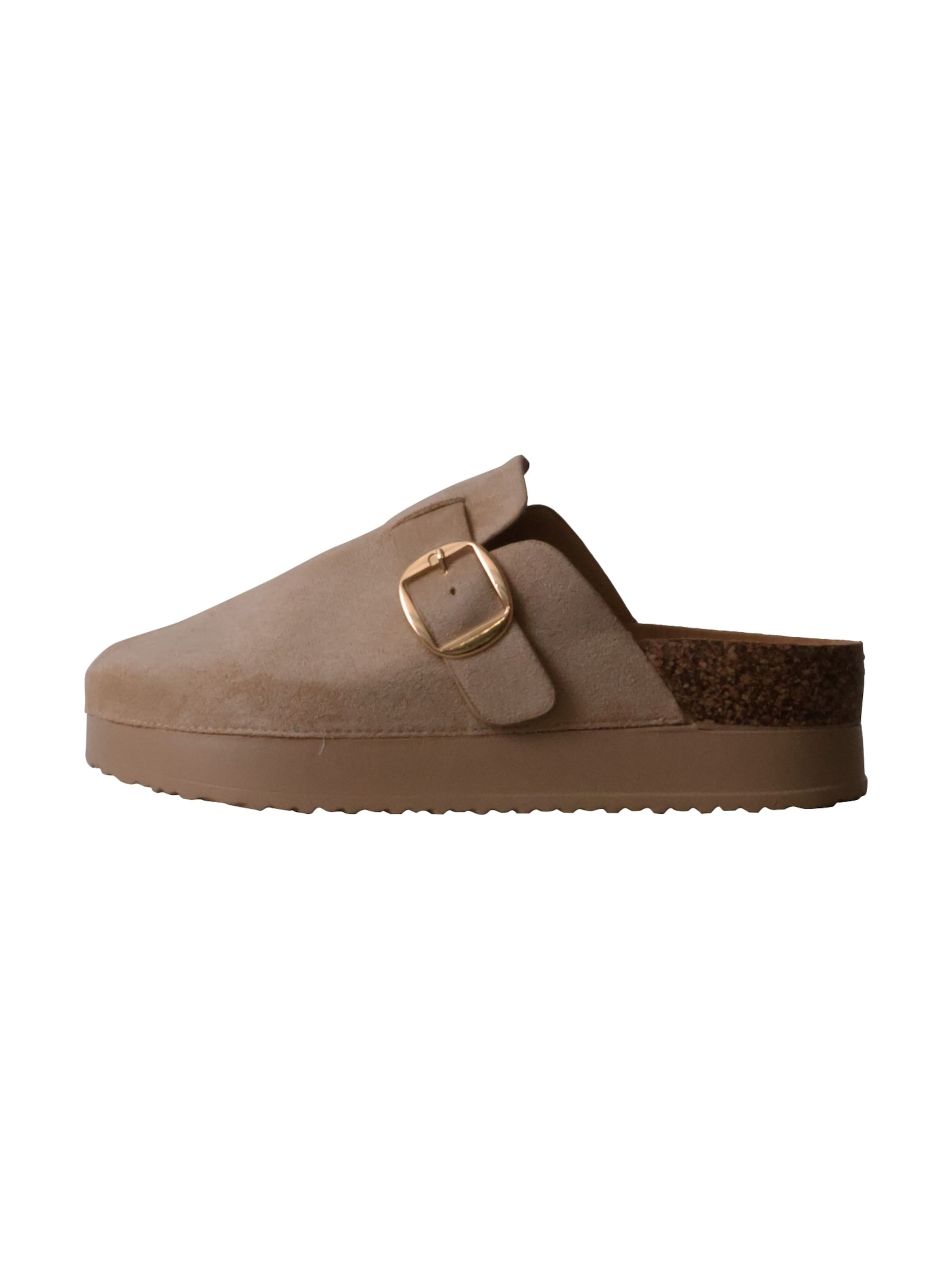 Super Mode Pantolette‌‌ in Beige: Vorderseite