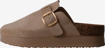 Super Mode Pantolette in Beige: Vorderseite