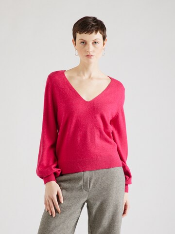 VILA Sweter 'RIL' w kolorze czerwony: przód