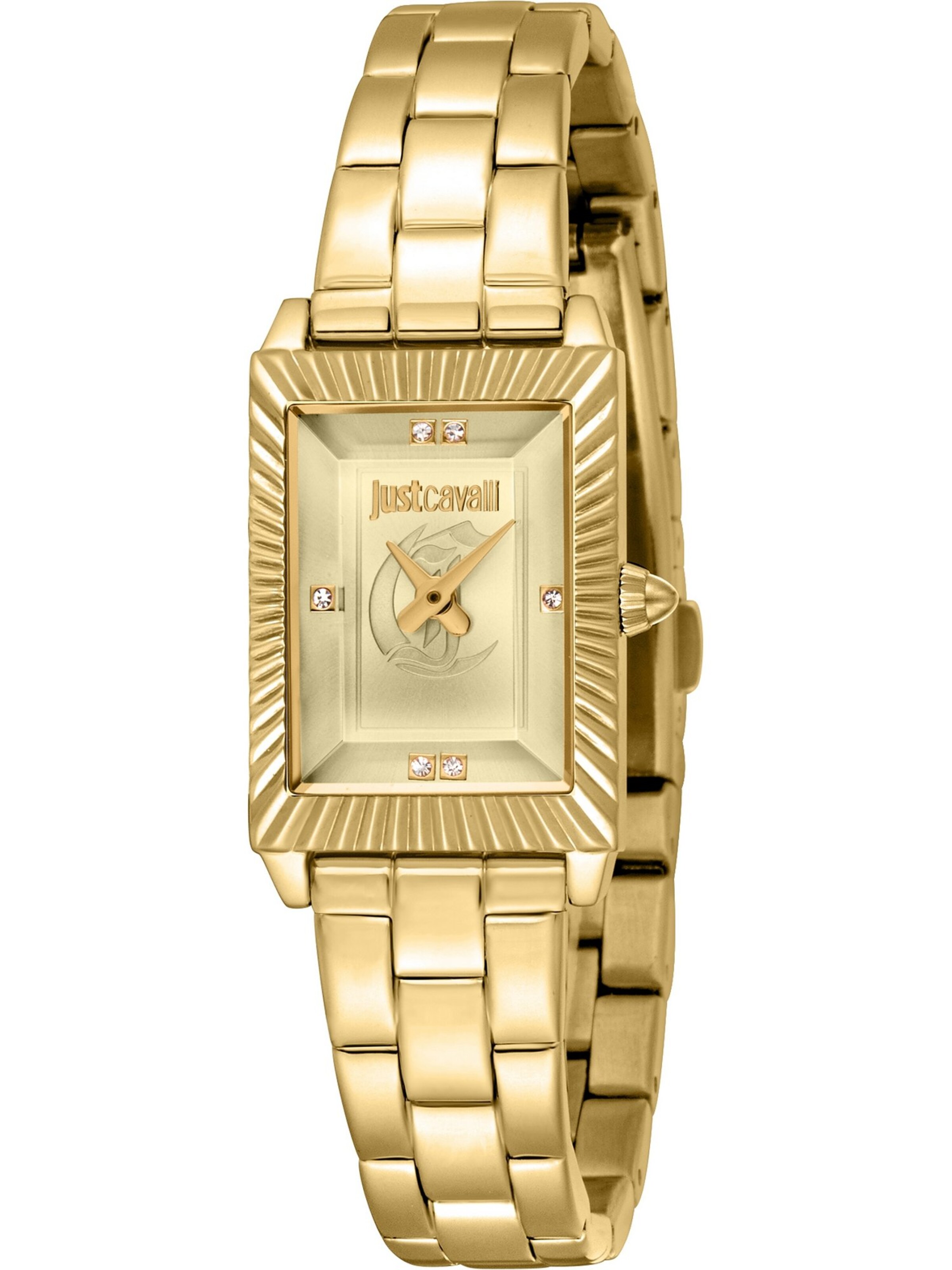 Just Cavalli Uhr in Gold: Vorderseite