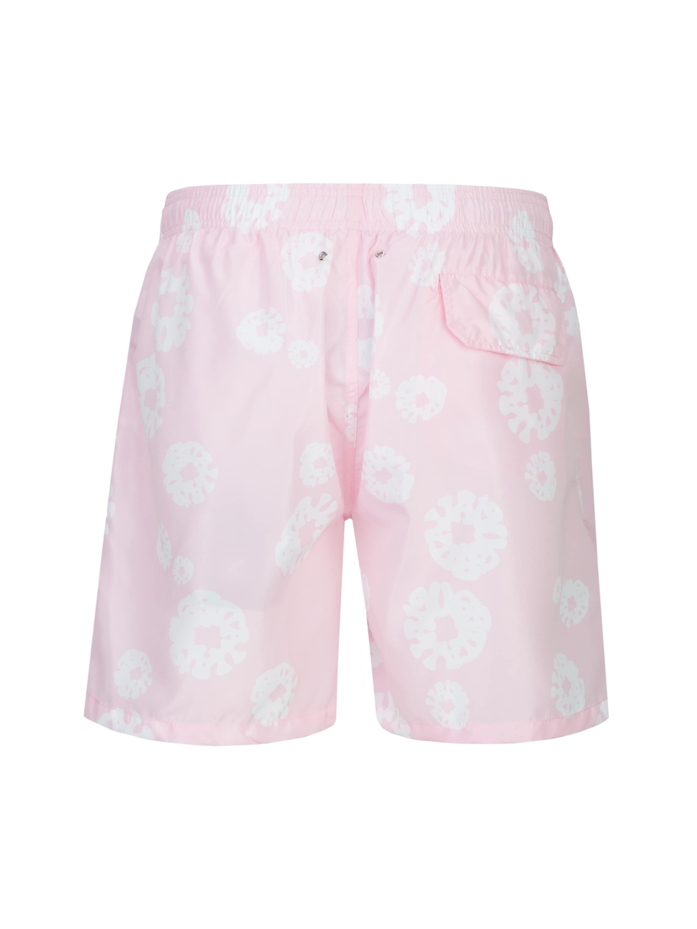 19V69 ITALIA Zwemshorts 'Siro Puffy' in Roze