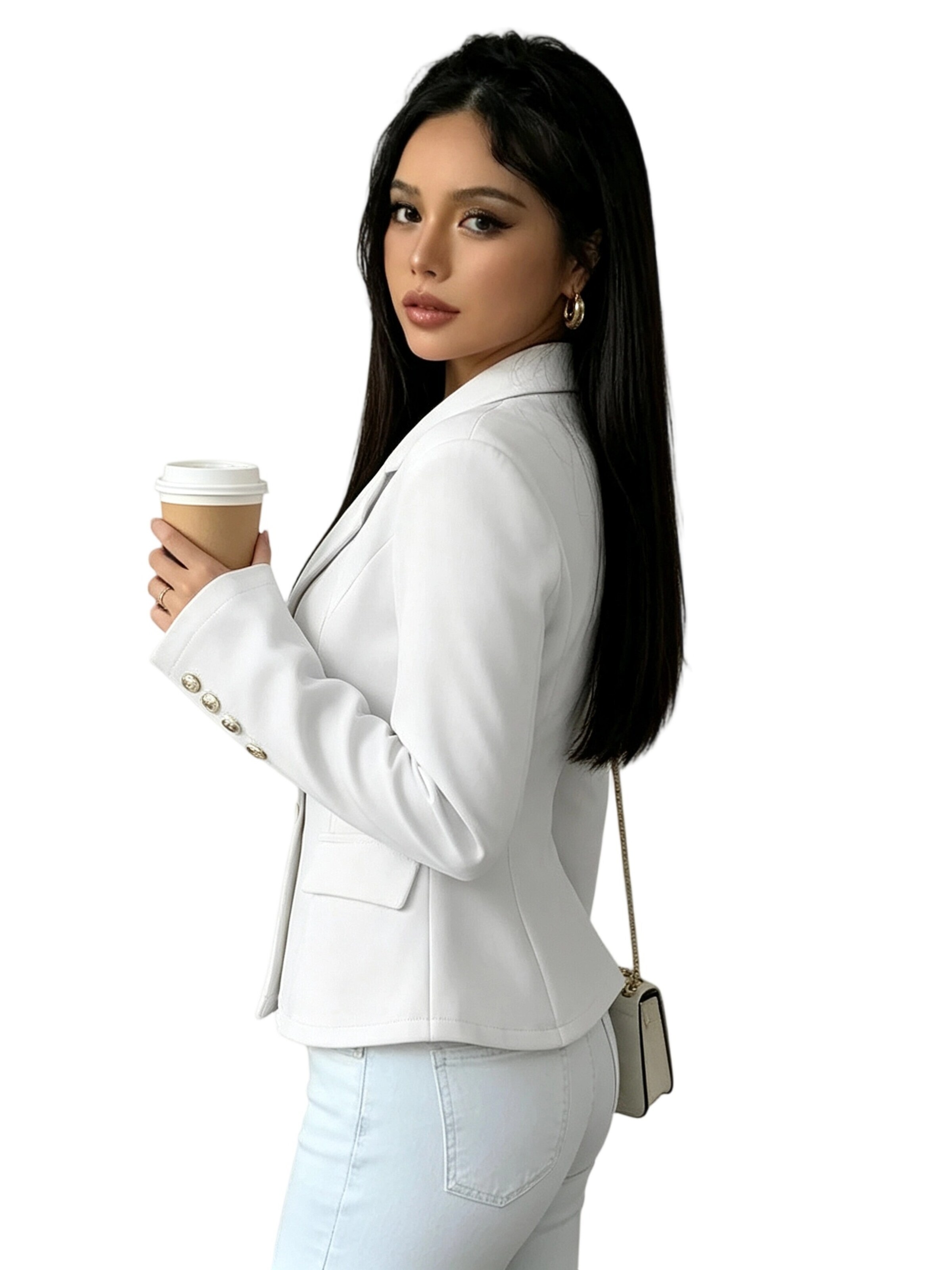 MODIURBAN Blazer in White
