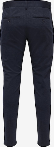 Coupe slim Pantalon chino 'Mark' Only & Sons en bleu