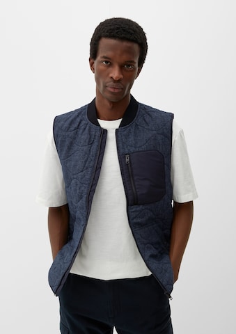 s.Oliver Vest in Blue: front