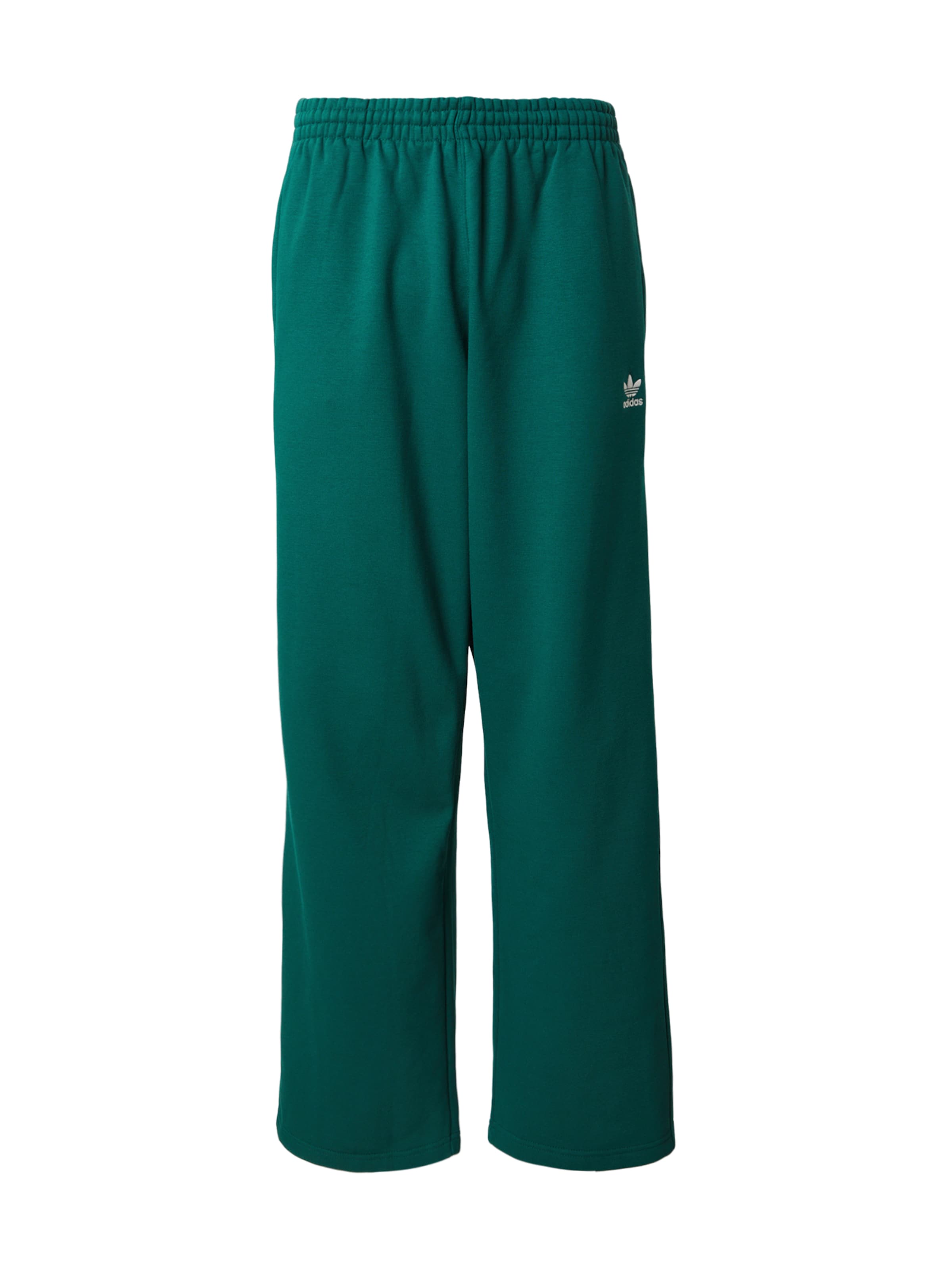 ADIDAS ORIGINALS - Loosefit Calças 'Trefoil Essentials' em verde: frente