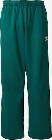 ADIDAS ORIGINALS - Loosefit Calças 'Trefoil Essentials' em verde: frente