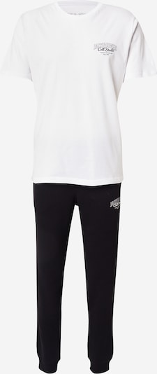 JACK & JONES Juoksupuku 'JJMAKOTO' värissä musta / valkoinen, Tuotenäkymä