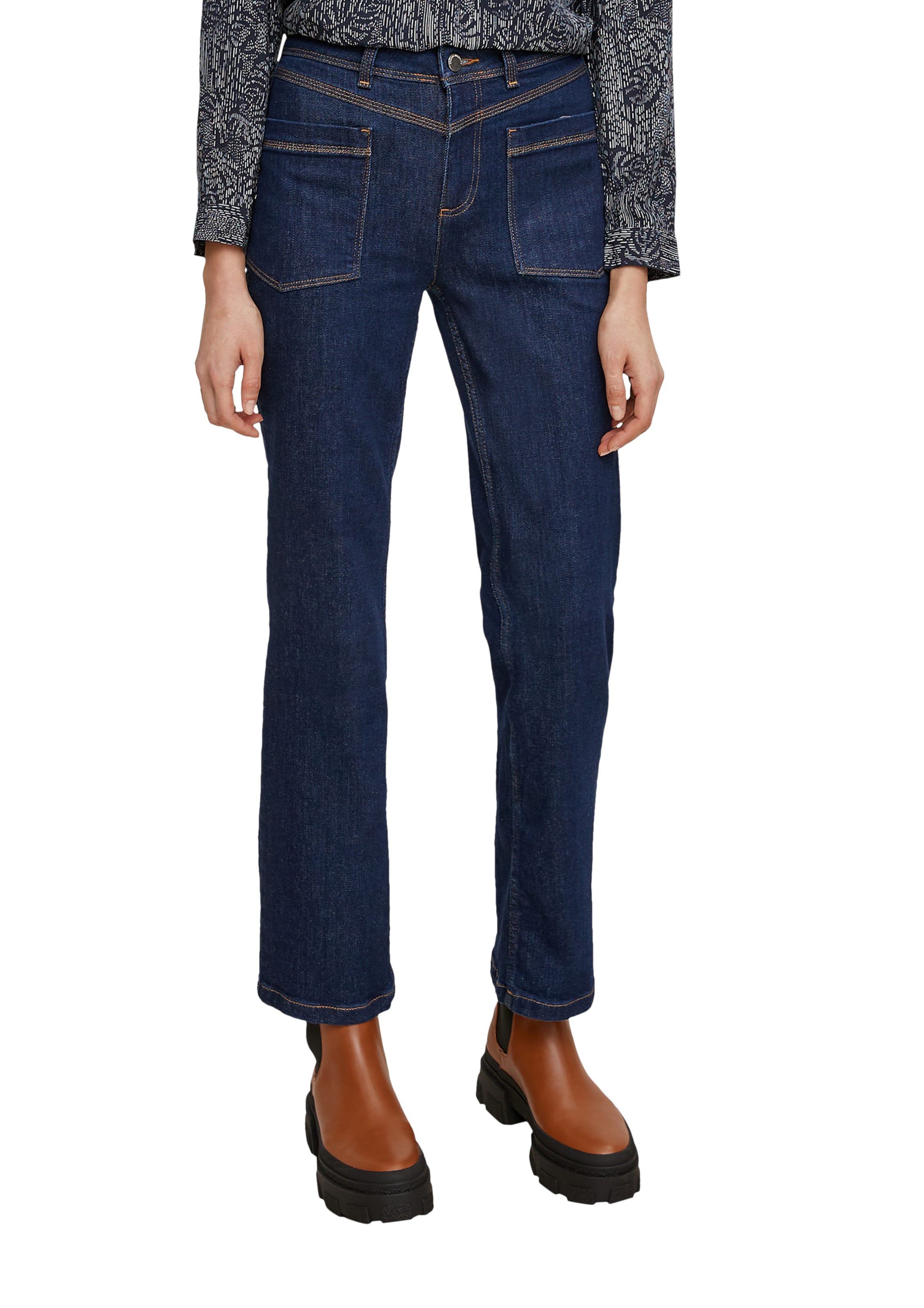 comma casual identity Regular Jeans in Blau