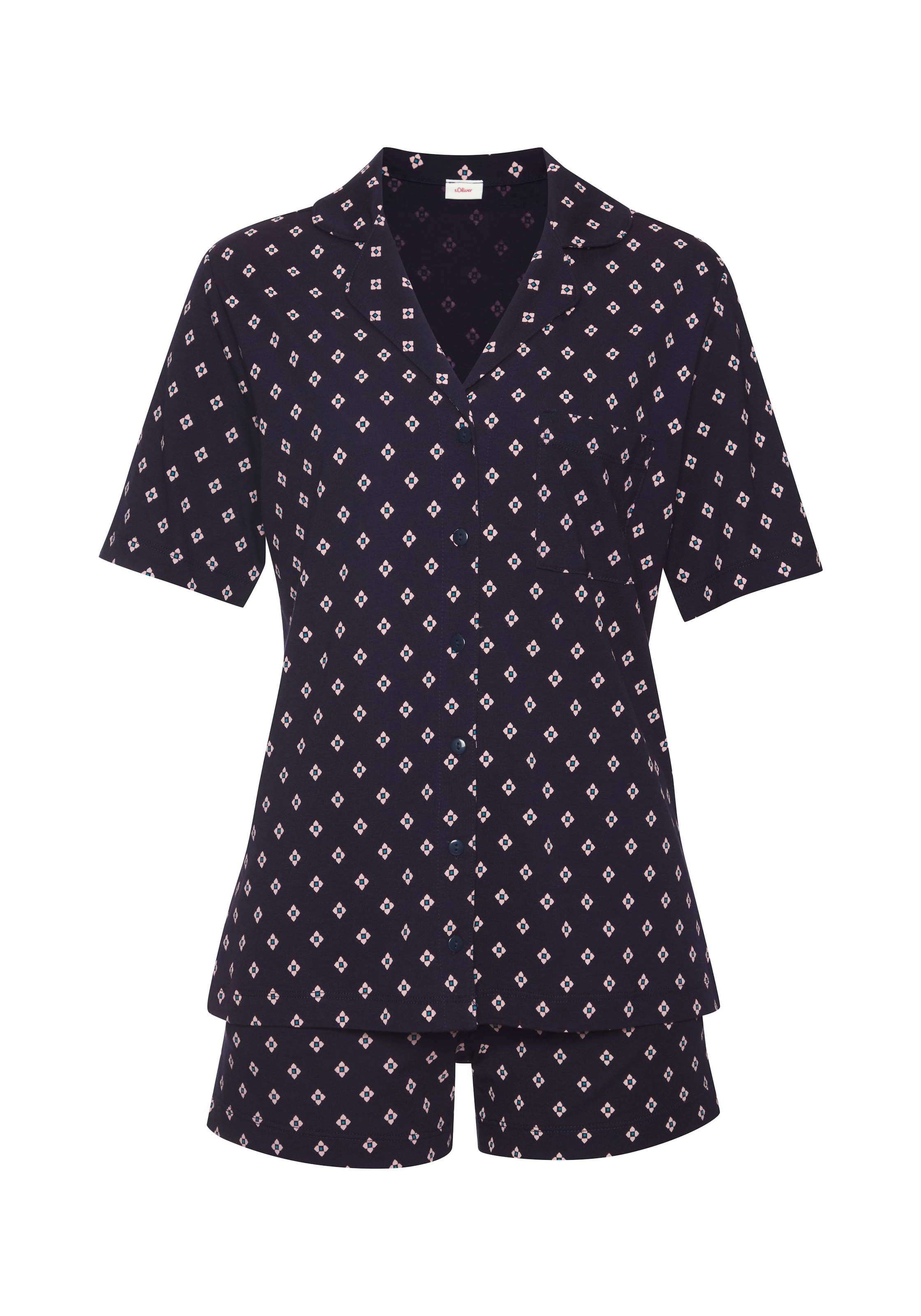 s.Oliver Pyžamo - marine modrá / světlemodrá / pastelově růžová, Produkt