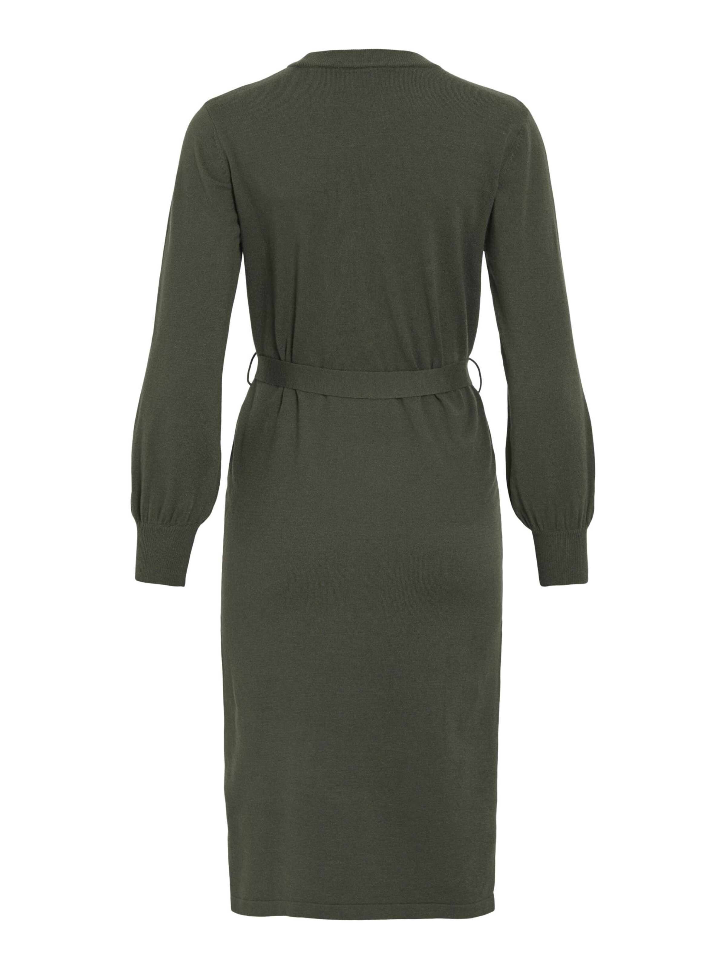 VILA Strikkjole i grøn