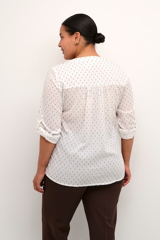 KAFFE CURVE Bluse 'Solo' in Weiß