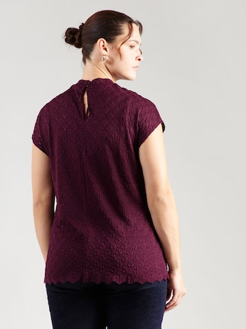 ONLY Carmakoma Bluse 'CARAUBREY' i rød