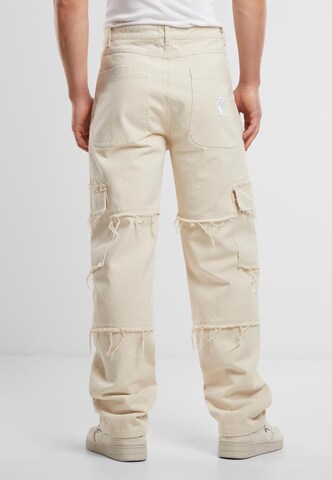 Baggy Pantalon cargo Karl Kani en beige