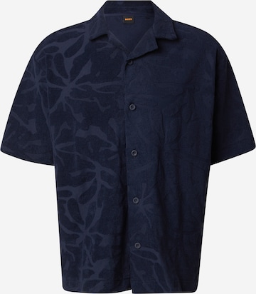 BOSS Рубашка 'We_Flower' в Синий: спереди