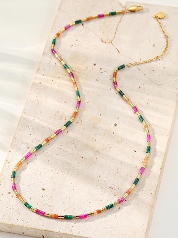 Collana 'Candy Color Tube Bead' di Hey Happiness in oro