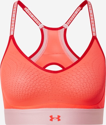 UNDER ARMOURBustier Sportski grudnjak 'Infinity' - crvena boja: prednji dio