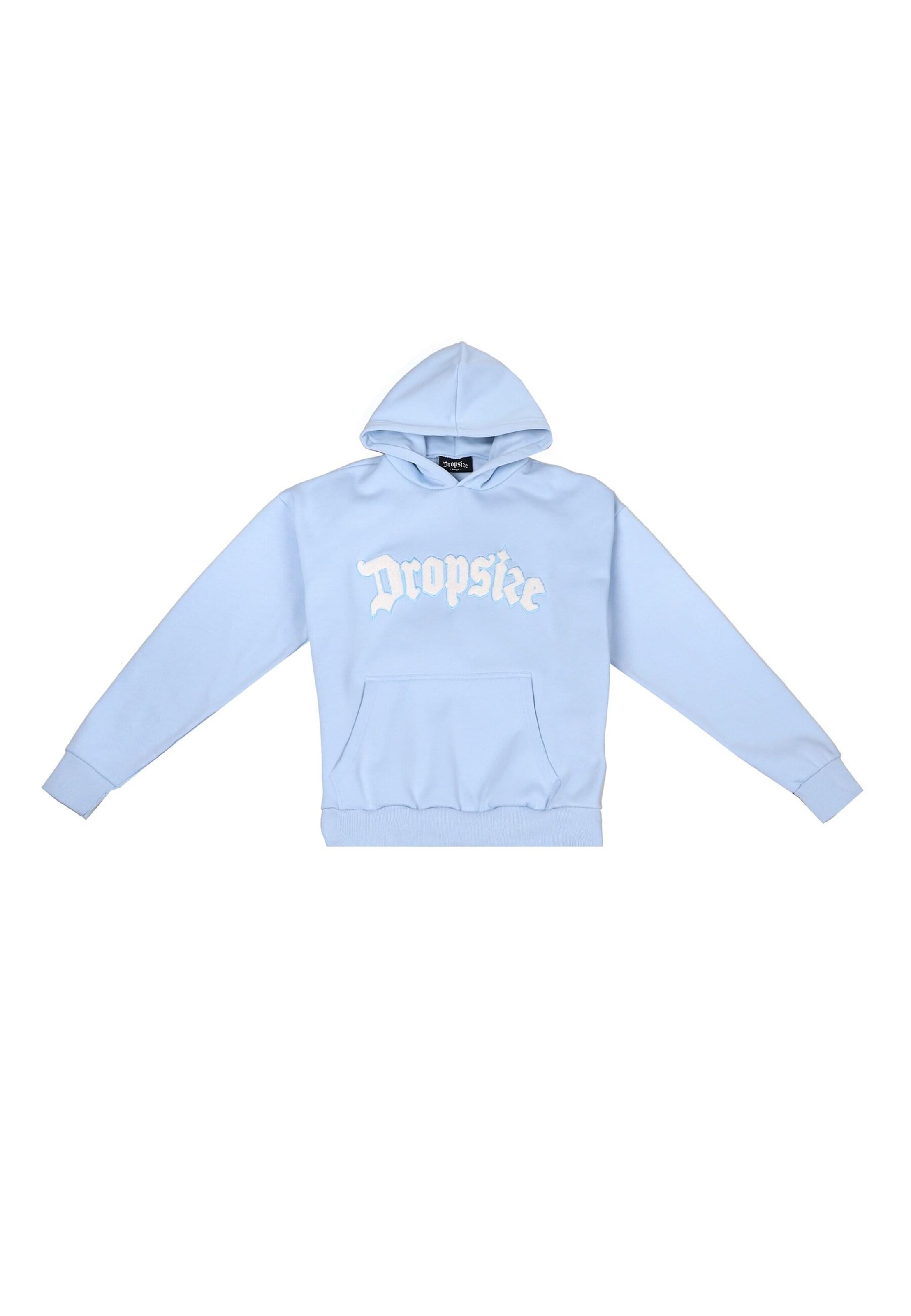Sweat-shirt 'EMBO' Dropsize en bleu : devant