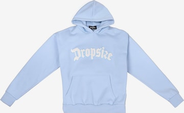 Sweat-shirt 'EMBO' Dropsize en bleu : devant