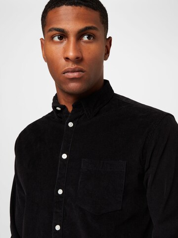 Regular fit Camicia 'Johan' di Kronstadt in nero