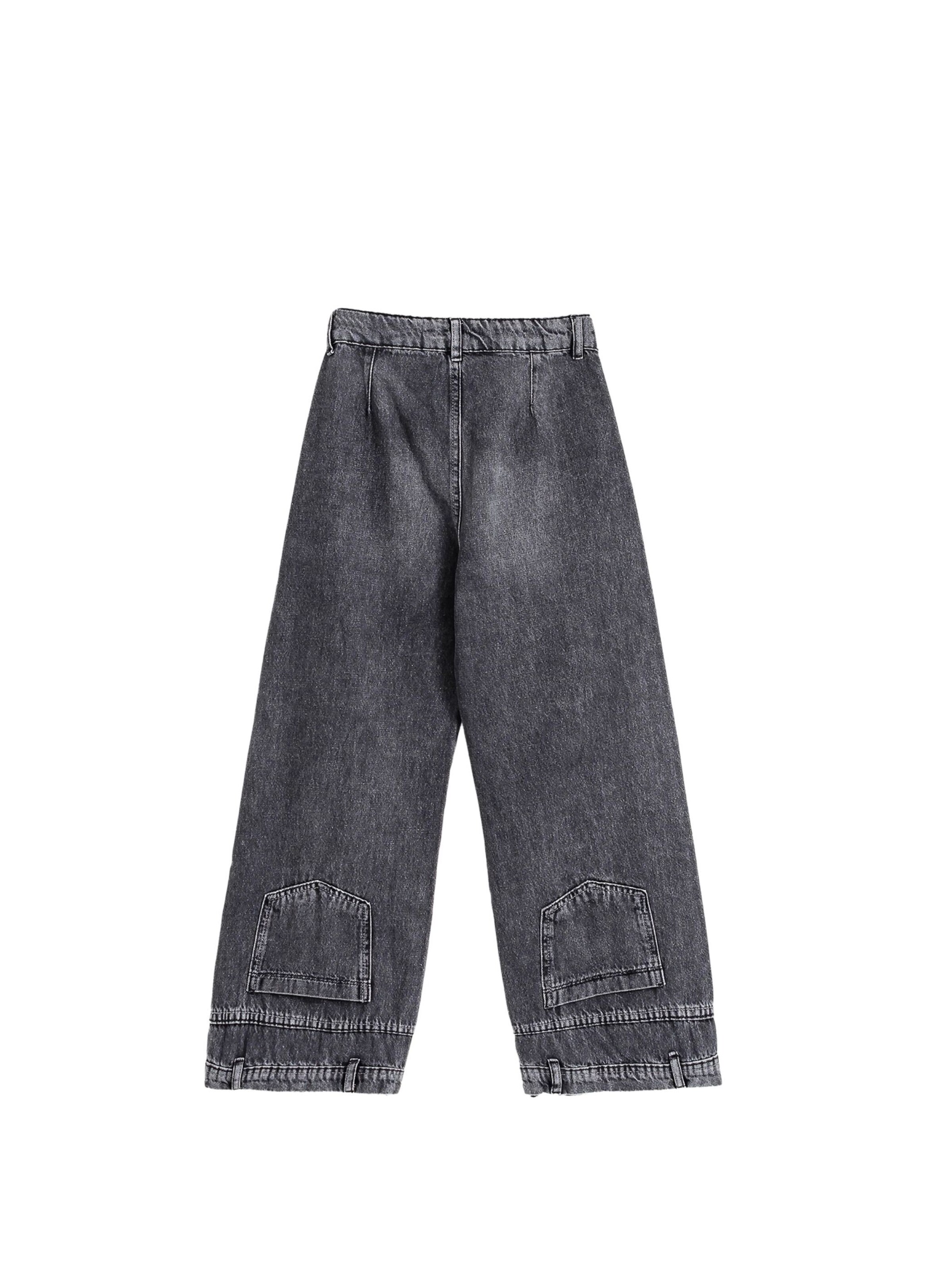 Solang Regular Hose Patch-Cargo-Jeans Streetwear Look in Grau