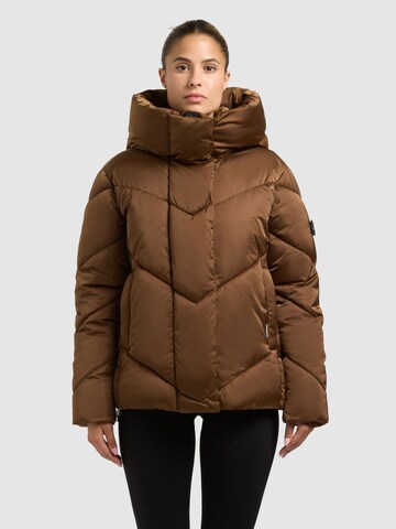 khujo Winter jacket 'Olsa2' in Brown: front