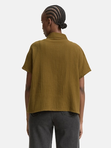 TOM TAILOR DENIM Bluse in Grün