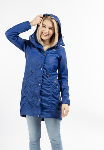 Schmuddelwedda Raincoat in Blue: front