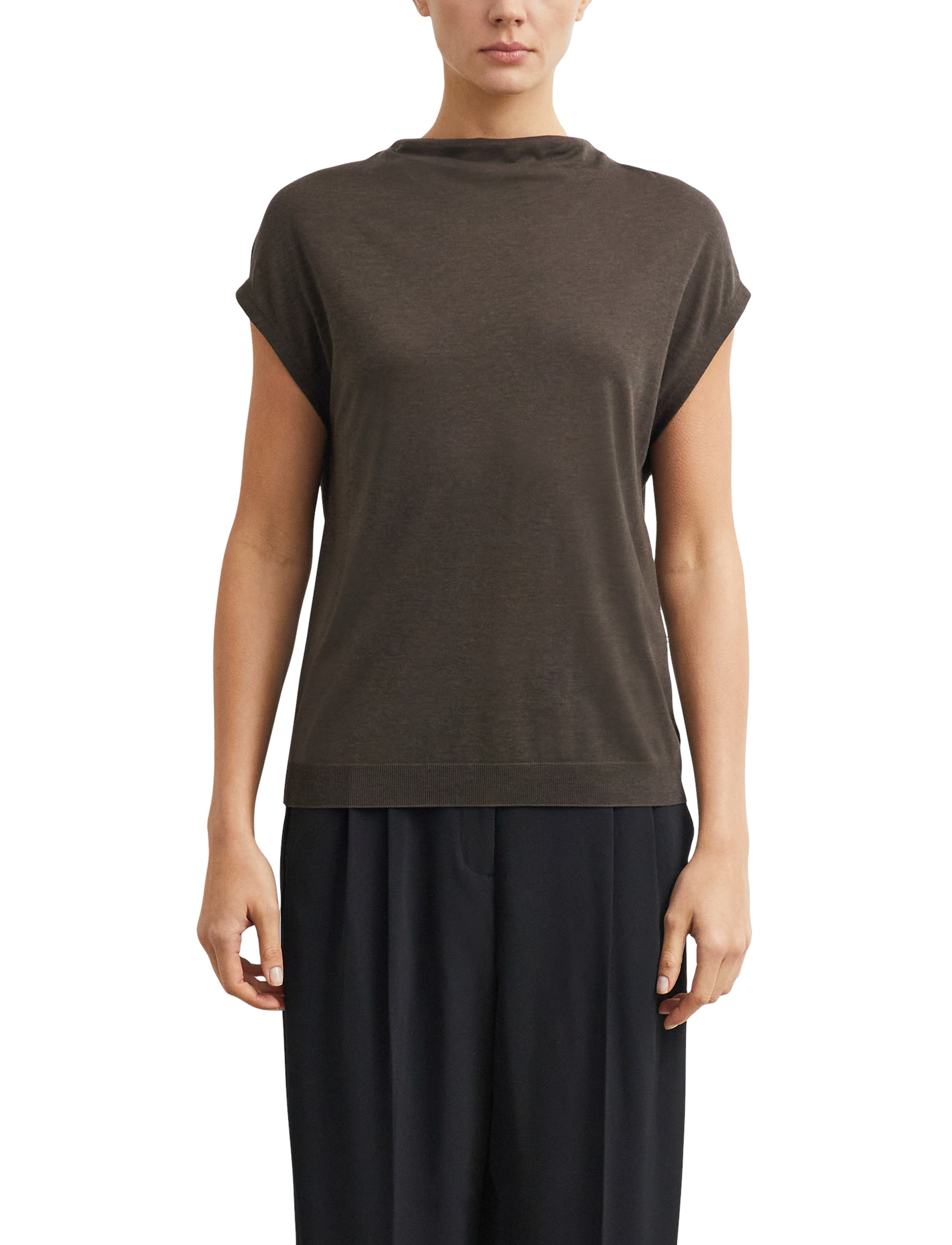 T-shirt COMMA en marron