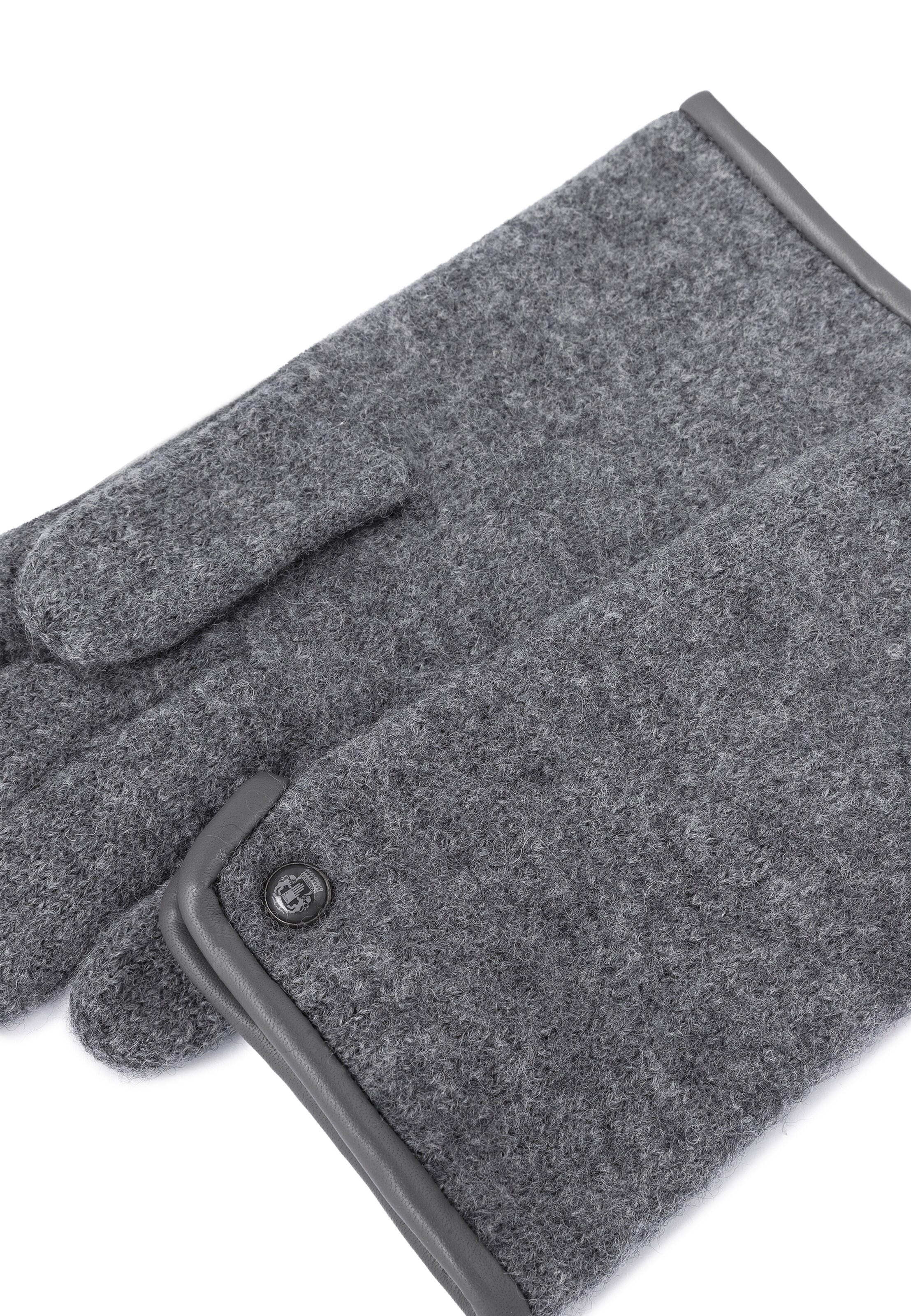 Mănuşi cu degete 'FELTED WOOL' de la Roeckl pe gri