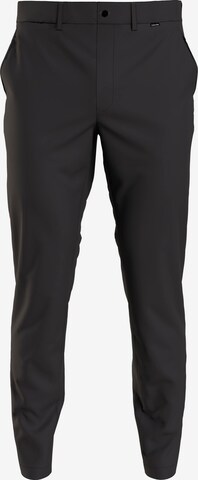 Calvin Klein Big & Tall Slim fit Chino trousers in Black: front