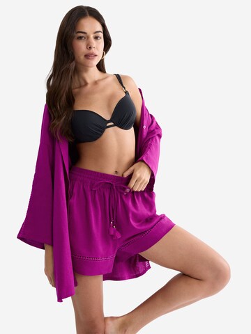 TRIUMPH Loosefit Strandshorts ' Red Label Summer Wears ' in Lila