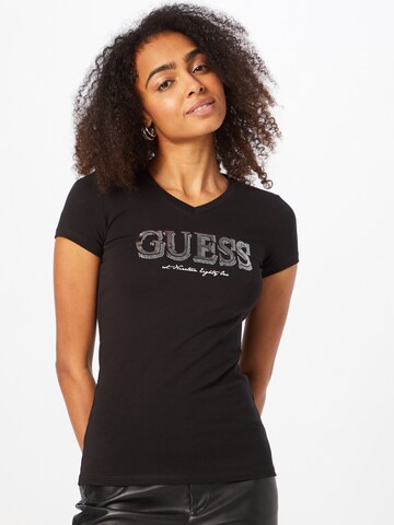 GUESS T-Shirt in Schwarz: predná strana