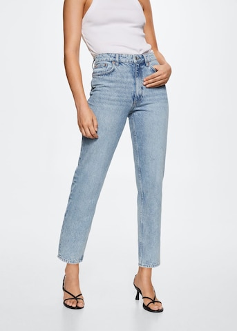 MANGO Regular Jeans in Blauw: voorkant