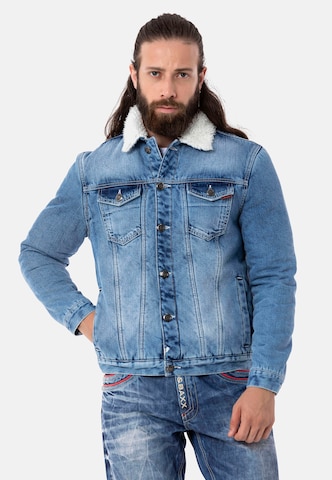 CIPO & BAXX Jeansjacke in Blau: predná strana