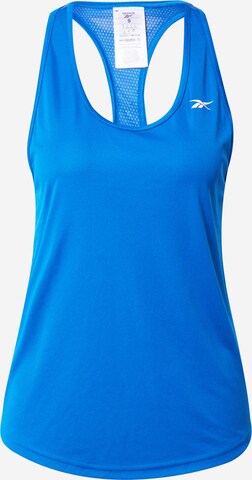 Haut de sport Reebok en bleu : devant