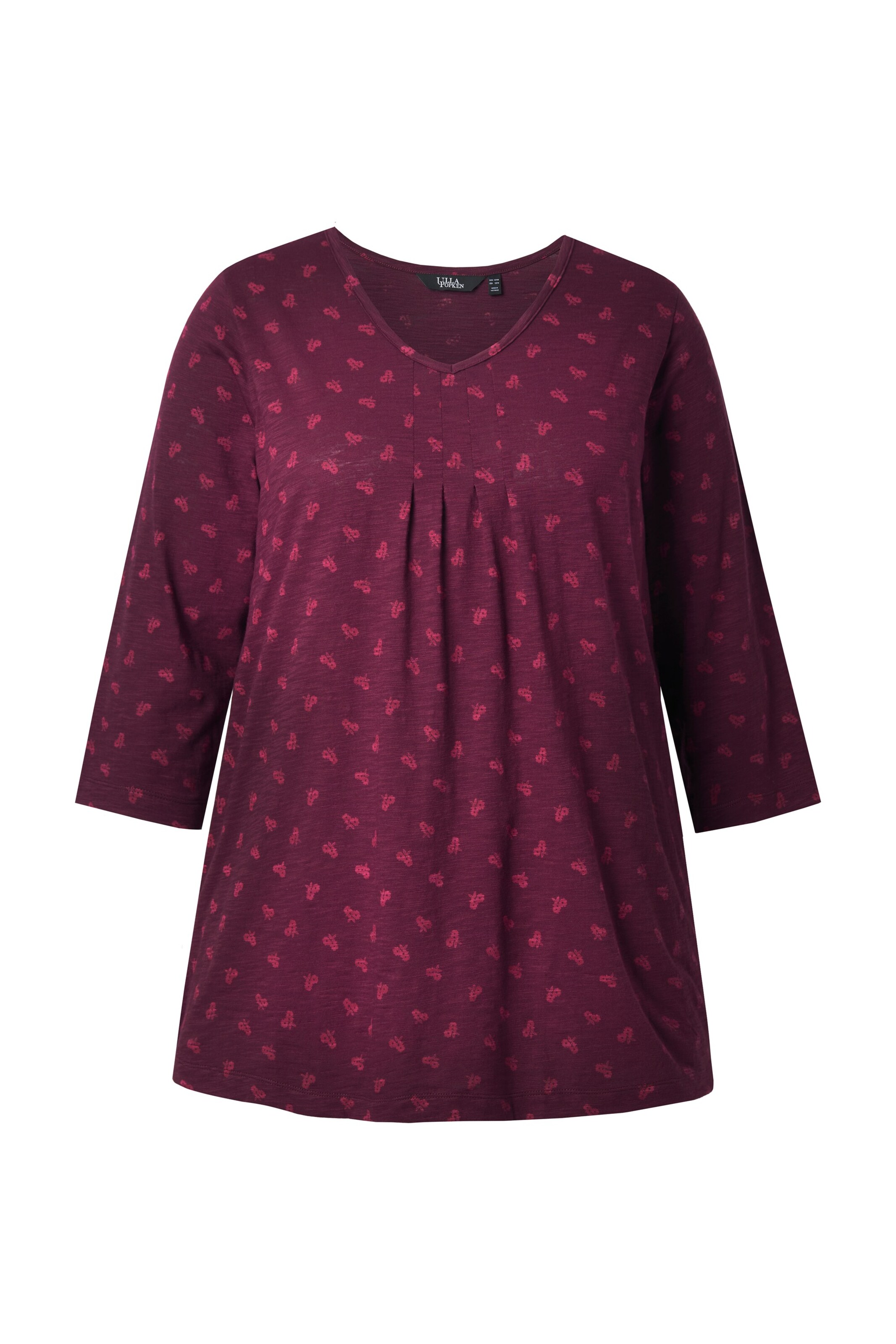 Ulla Popken Shirt in Rood: voorkant